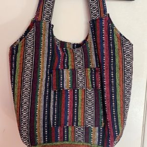 Boho Zipper Tote Bag 🌿